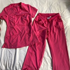 Cherokee pink scrub set